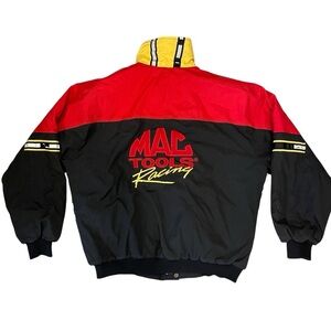 Vintage Mac Tools Racing Bomber Jacket - Checkered Flag Patterns - Men’s XXL